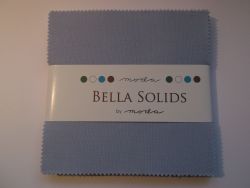 Bella Solids Baby Blue, Charm Pack